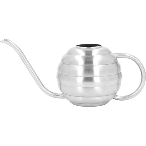 Arrosoir en acier inoxydable, facile à utiliser, Pot polyvalent et Portable à Long bec pour le jardinage, argent 400ml (1/5)