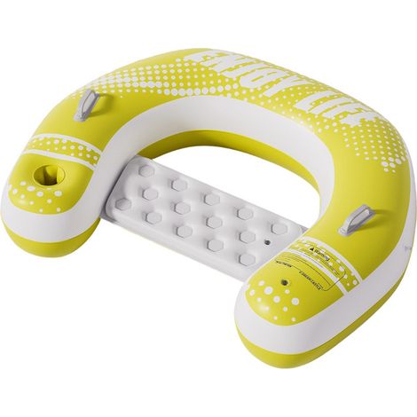Lits flottants gonflables pour extérieur – Lit flottant aquatique 93 x 100 cm, tapis flottant pour piscine ou plan d’eau, idéal été, confortable et stable