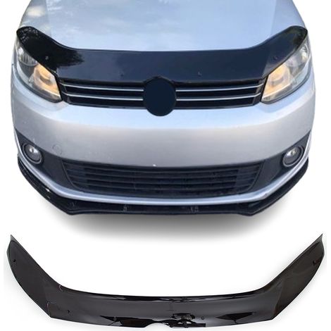 Déflecteur de Capot Compatible avec VW Caddy 2010-2015 en Acrylique Noir (1/5)