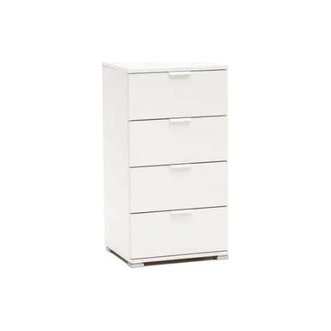 Cassettiera 4 cassetti bianco già montato L45 H85 P38 - consegnato già montato (1/2)