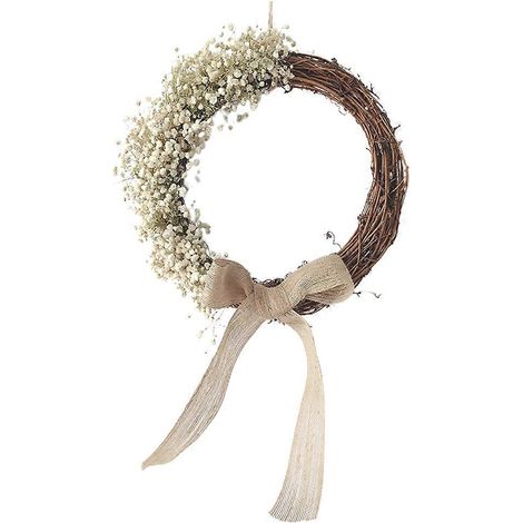 Guirlande de gypsophile, couronne de fleurs séchées pour décoration de mariage (3 pièces) (1/5)