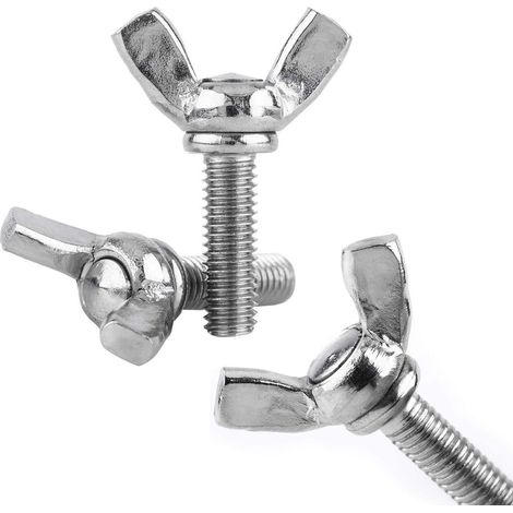 25 écrous à oreilles M6 x 25 mm avec vis à oreilles et boulons métriques en acier inoxydable 304 (1/5)