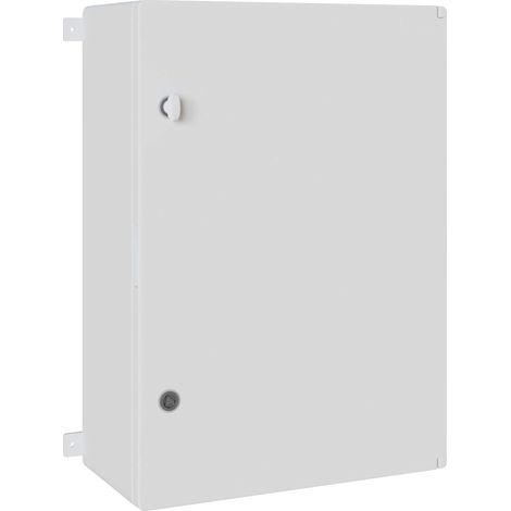 Armario de control moderno con práctico espacio de almacenamiento 57 x 24,5 x 70 cm plástico gris 020058204 (1/5)