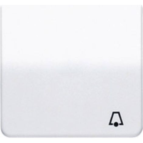 Jung Touche simple, symbole sonnette, duroplastique, série CD, blanc alpin CD 590 K WW (1/2)