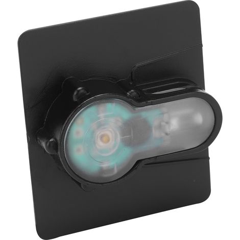 Mini-Signalleuchte IPX8 wasserdichte Outdoor-Westen-Helm-Sicherheitsleuchte mit Klettverschluss, schwarzer Sockel, blaues Licht (1/5)