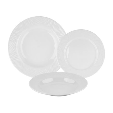 LAGUIOLE CUISSON - Service 18 pièces blanc - "Serenity