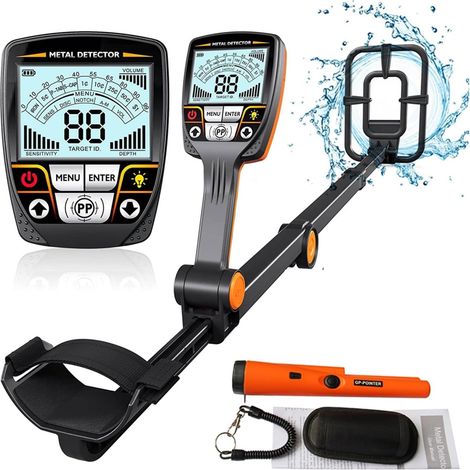 Détecteur de métaux pour adultes Détecteur de métaux professionnel pliable TX-640 avec bobine de recherche étanche for adultes, détecteur d'or de haute précision Étanche professionnelle améliorée de p (1/5)