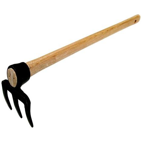 TrendLine Rechen 3 Zinken klein für Hochbeet Gartenrechen Handrechen Rechenbesen (1/2)