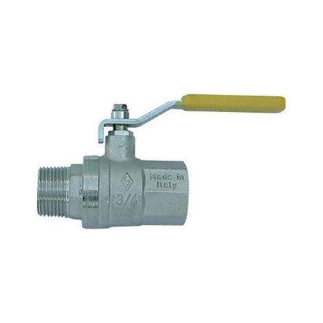 Válvula de bola de gas MF con palanca de 2" de largo (1/2)