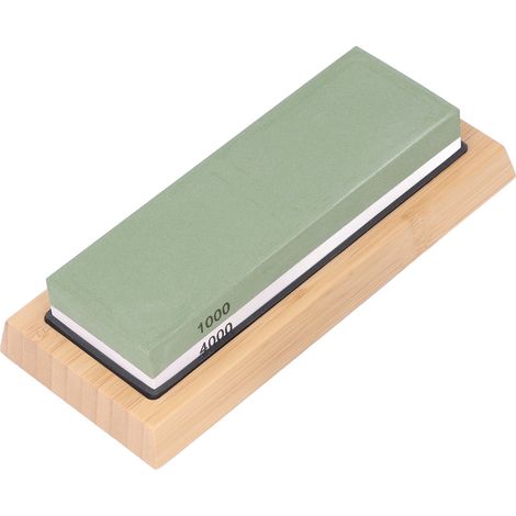 Ensemble de 5 pierres à aiguiser professionnelles à grain 1000/4000 avec base antidérapante en caoutchouc. (1/5)
