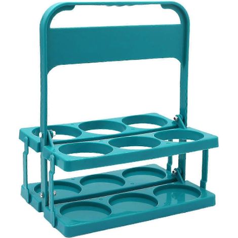 Porte-bouteille de café pliable, porte-boissons pour restaurant, mariage, karaoké-Cyan (1/5)