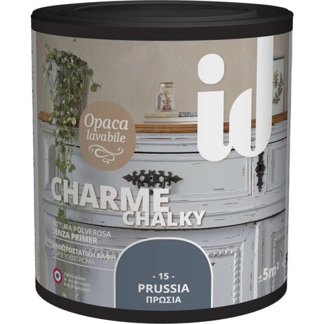 pittura polverosa opaca per restauro mobili "charme" prussia 500 ml (1/2)