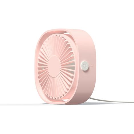 Ventilateur USB portable silencieux Mini ventilateur de bureau 3 vitesses réglable alimenté par USB pour la maison et le Bureau (bleu) 2 pièces (1/5)
