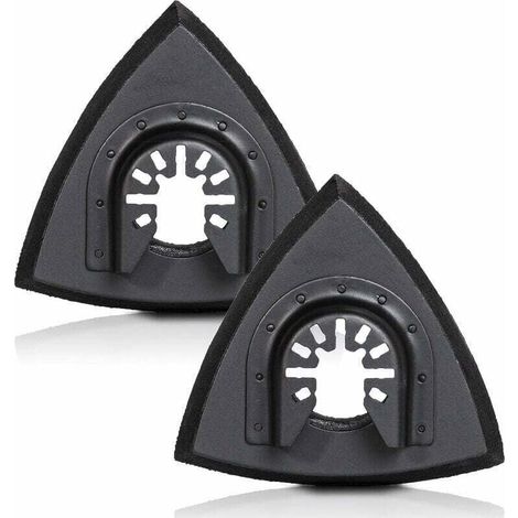 Universelle dreieckige Schleifpads - Klettverschluss, (2 Stück)