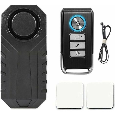 Alarme Vélo, Alarme Voiture sans Fil, Alarme pour Bicyclette, Moto, Voiture, Scooter, 113dB étanche sécurité Alarme avec Télécommande-LIAIKI (1/5)