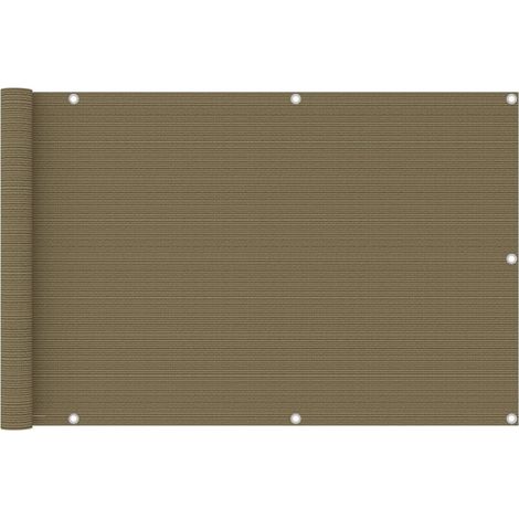 vidaXL Paravento da Balcone Grigio Talpa 90x600 cm in HDPE (1/5)