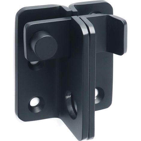 Serrure pour porte coulissante, serrure pour porte roulante, verrou de portail battant, serrure pour fenêtre, finition noir mat en acier inoxydable