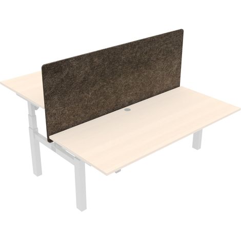 STIER Trennwand für Team-Schreibtisch 501-88, 180x80cm, als Pinnwand nutzbar, einfache Montage, Grau, Schreibtischzubehör (1/3)