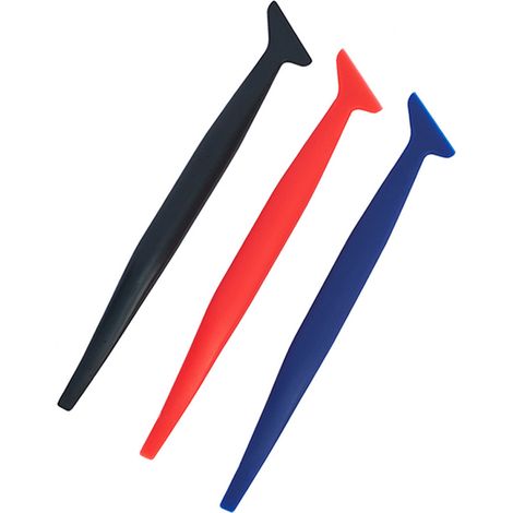 Kit d'application pour emballage vinyle comprenant : raclette en feutre, feutrine textile, micro-raclette, support magnétique pour vinyle, gants de travail (16 pièces) (1/4)