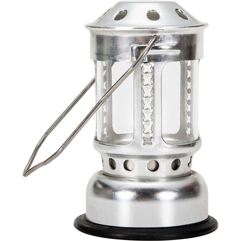 Lanterne à bougie portable pour la pêche nocturne, à suspendre en camping et en plein air (alliage d'aluminium). (1/4)