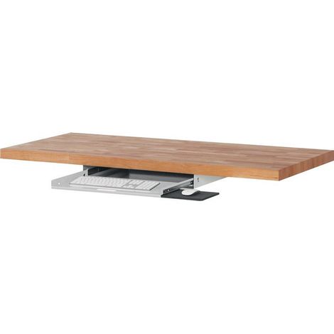 Soporte de teclado y soporte del mouse L640XH485XP85 mm para tablas de trabajo 9000425
