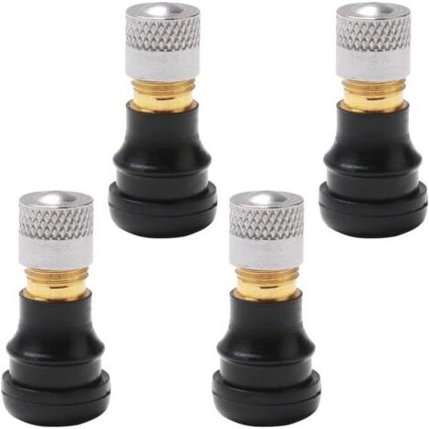 4Pcs Valve d'air de Pneu sous Vide, Valve de Pneu Tubeless pour Trottinette, Pneu Valve Extension Adaptateur (1/4)
