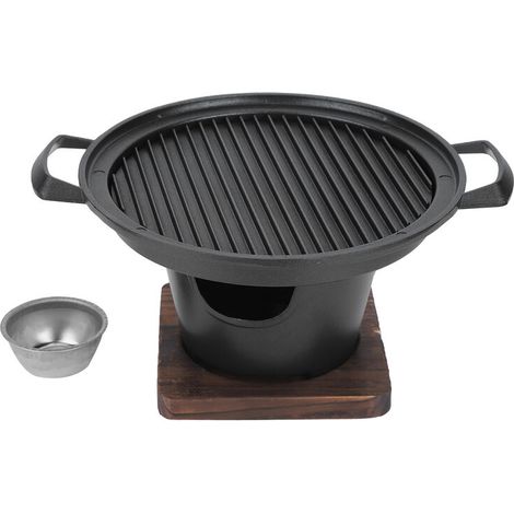 Ménage Portable Mini Barbecue sans fumée Grill Poêle à charbon Accessoires de barbecue 26x21x12.5cm (1/5)