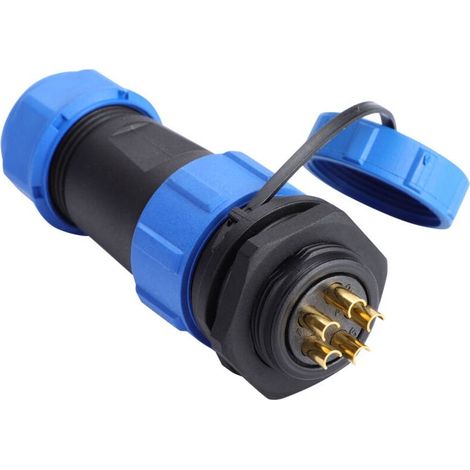 Connecteur de prise aviation étanche en plastique IP68 SP21 à 5 broches (5 broches) (1/5)
