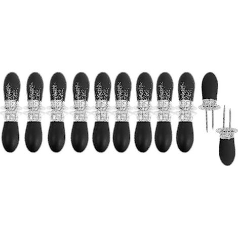 Porte-épis de maïs, 20 unités/10 paires, accessoire portable pour fruits et barbecue, acier inoxydable. - AquaForge (1/4)