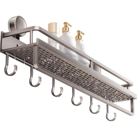 Panier de douche à ventouse , ensemble paniers durables et amovibles , étagères murales , rangement