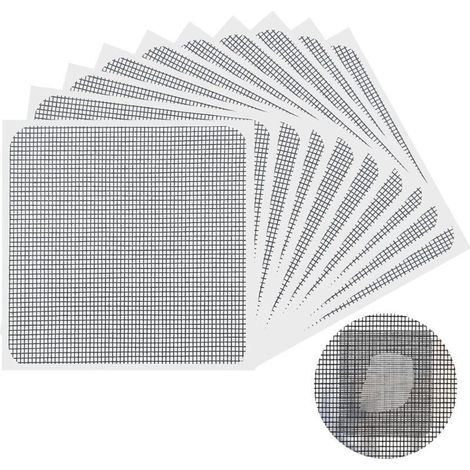 Mosquito Net Repair Kit – 10 Self-Adhesive Fiberglass Patches, High Adhesion, Easy to Apply