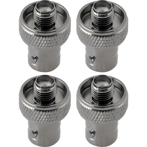 Adattatore da BNC femmina a SMA maschio da 4 pezzi per radio con connettore antenna SMA maschio a filo compatibile con Quansheng compatibile con Beofeng compatibile con radio Radtel (1/5)