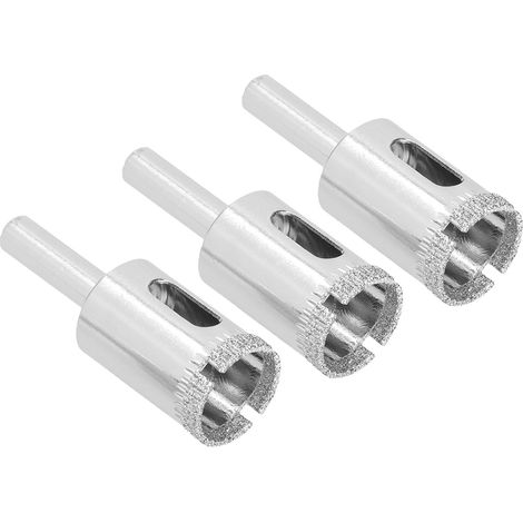 Set aus 3 robusten 20-mm-Diamant-Lochsägen für Glas, Keramik und Fliesen. (1/5)