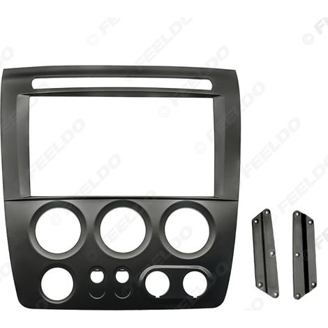 Compatible with the modified Hummer H3 (2005-2010) panel, large Android screen navigation frame, speaker frame, 9 inches (1/4)