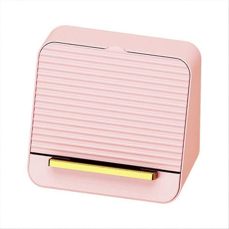 Minimalistisches Kosmetikdisplay, Aufbewahrungsbox für rosa Lippenstifte (1/5)