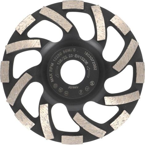 Diamond Cup Wheels 125mm x 22.2mm Professional quality diamond wheel for asphalt screed (1/5)