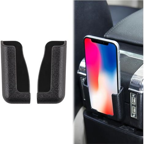 Support Téléphone Portable, Support Auto-Adhésif Tableau De Bord Voiture, Réglable, Compatible avec Smartphone, Noir (1/5)