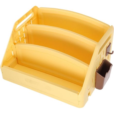 Petite Étagère à Livres Ouverte 3 Niveaux PP Pliable pour Garçon et (1/5)
