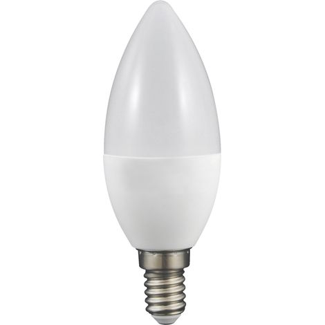 LED-Lampe C37 E14 DW 560lm milchig Platin 312129 Polux (1/4)