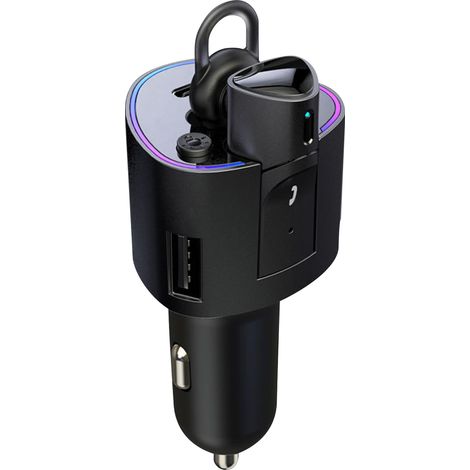 Casque Bluetooth sans fil antibruit, son clair, connexion stable, écouteurs légers, oreillette Bluetooth pour voiture noir (1/5)
