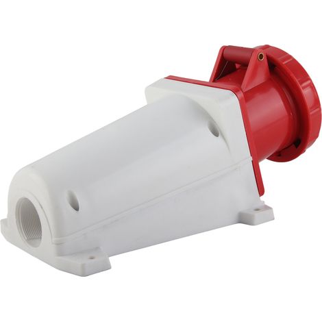 Connecteur électrique industriel 3P+E 63A IP67 étanche IK07 résistant aux chocs pour câble 380-415V (1/5)