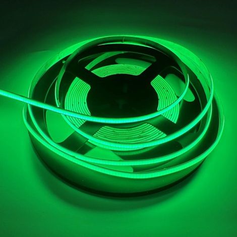 STRISCIA LED COB 480LED 9W VERDE IP20 BOBINA DA 5MT (1/2)