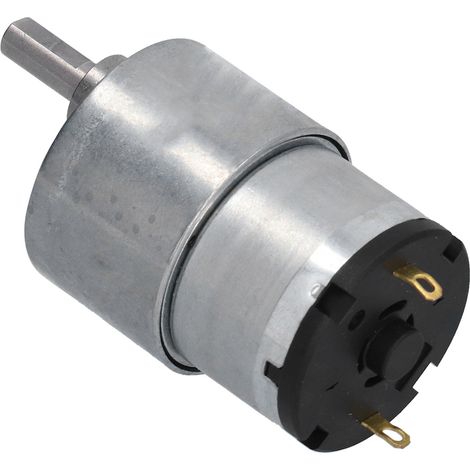 Moteur à engrenages 12 V CC à réduction de vitesse, rotation horaire/antihoraire, fil de cuivre, arbre de 6 mm de diamètre, JGB37-520, 320 tr/min (1/5)