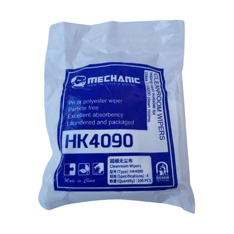Salviettine antistatiche senza polvere per meccanici HK4090 10x10 cm, 100 pezzi (1/3)