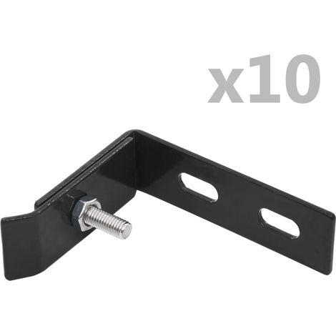 Ensemble de 10 connecteurs d'angle mural,Kit de 10 connecteurs Anthracite CNEI769518 (1/3)