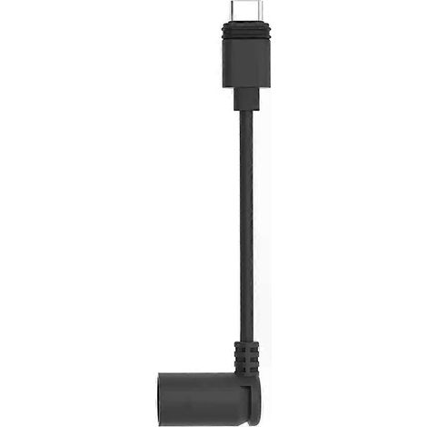 Hohlstecker-auf-USB-C-Adapter für Hohlstecker-Solarpanel-USB-C-Kameras, kompatibel mit Super Solar Panel Spotlight Cam Plus/Pro (schwarz) (1/4)