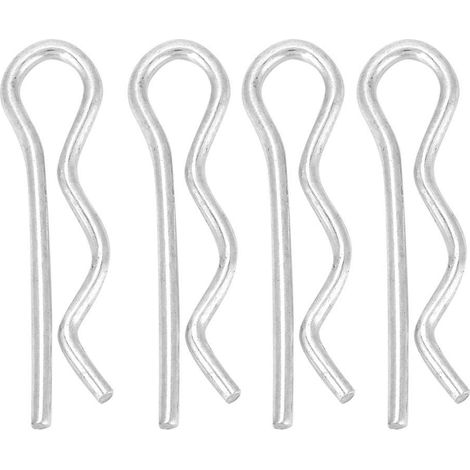 Goupille, Galvanisé de fer Type R Goupille à Goupille Clips Ressort Clips Épingle à Cheveux Zingué Plaques de Retenue 1.6/1.8/2/2.5mm(1.8 35mm(30pcs)).