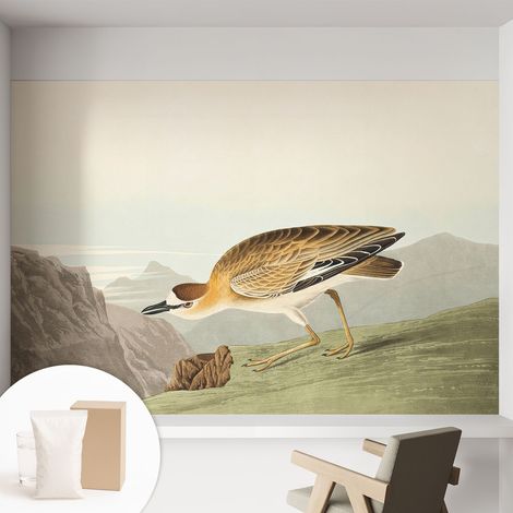 Carta Da Parati Non Tessuto - Con Colla Inclusa per Camera da Letto - Facile da Applica - Motivo decorativo Uccello di montagna 152x104 cm (1/5)