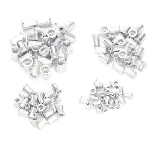 100 écrous rivetés aveugles alu M4-M8 - Accessoire fixation mécanique durable (1/5)