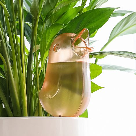 Piquets d'arrosage automatiques en forme d'oiseau mignon pour plantes et plantes en pot. (1/5)